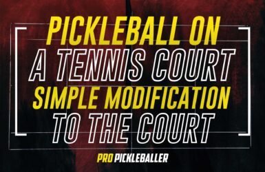 Pickleball on a Tennis Court