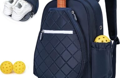 Ultimate Pickleball Companion: The Quilted Backpack for Paddle Perfection!