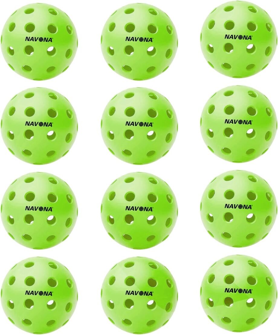 Dive into the Pickleball Party: Unleashing the Fun with Navona’s 12 Pack of Premium Outdoor Balls!