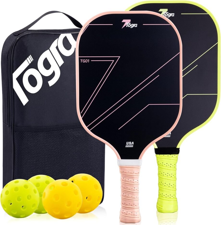 Game On: Unleashing Fun with the TOGRA Pickleball Paddles Set!