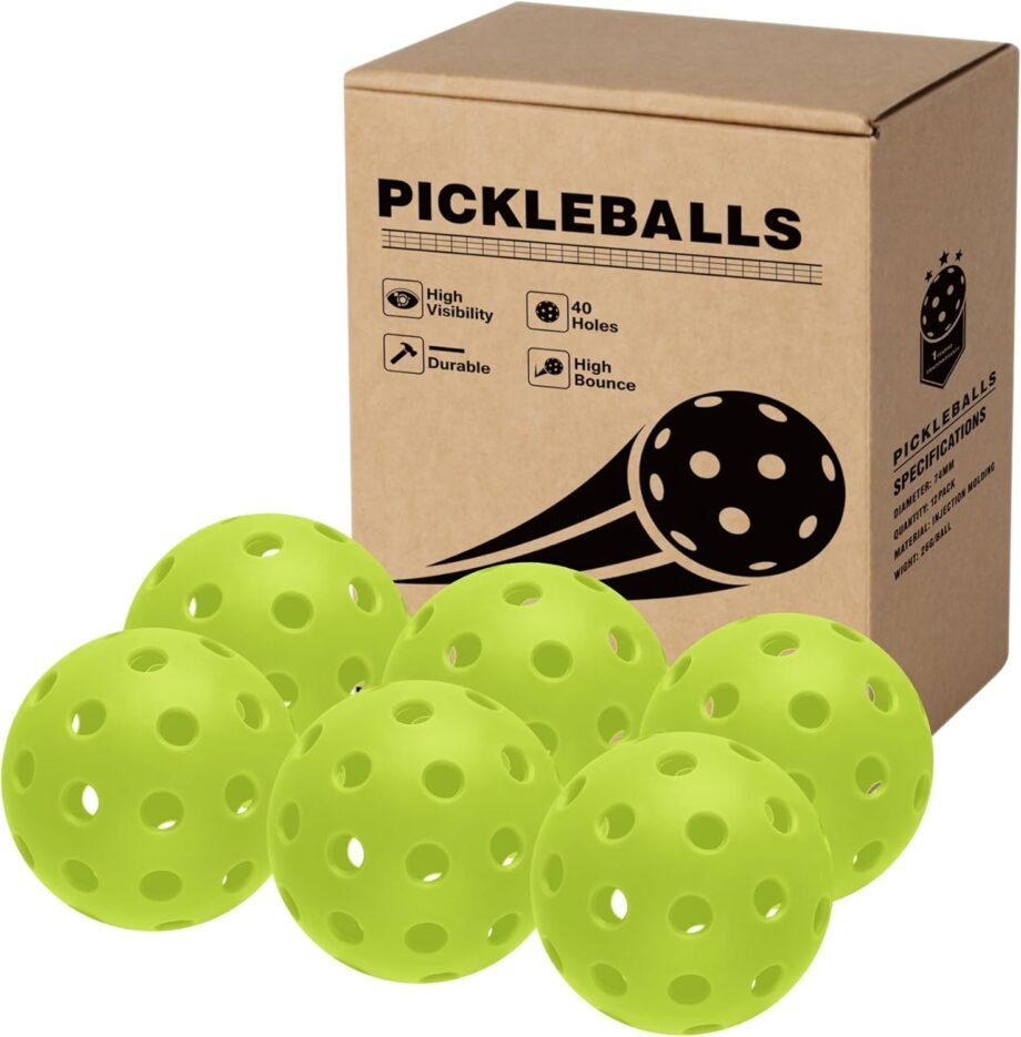 Smash Into Fun: The Ultimate Review of 6-Pack and 12-Pack Outdoor Pickleball Balls!