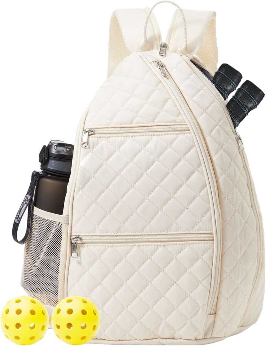 Serve Up Style: The Ultimate Quilted Pickleball Backpack for Women!
