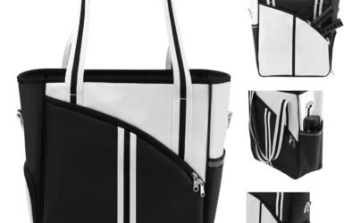 Playful and Practical: Unleashing the Fun with the PU Leather Pickleball Tote!