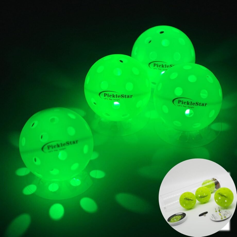 Glow Green and Play: The Ultimate Review of PickleStar LED Light Up Pickleball Balls!