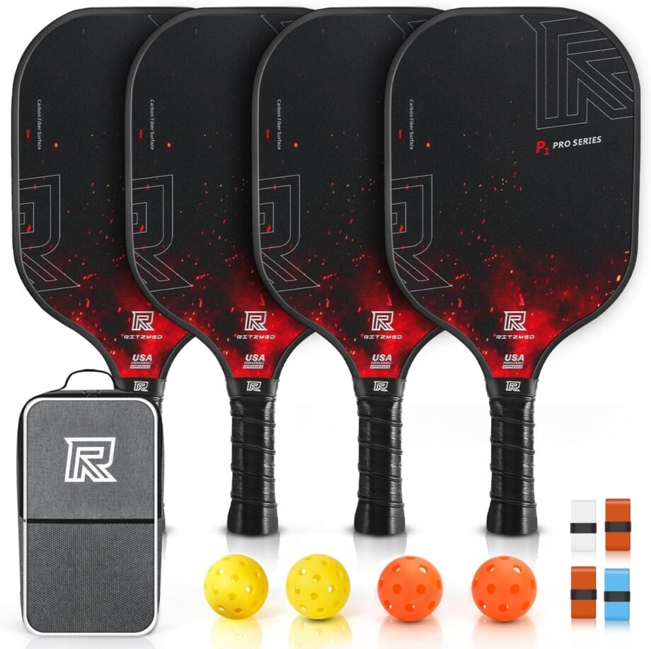 Ace Your Game: The Ultimate Review of T-300 Carbon Fiber Pickleball Paddles Set