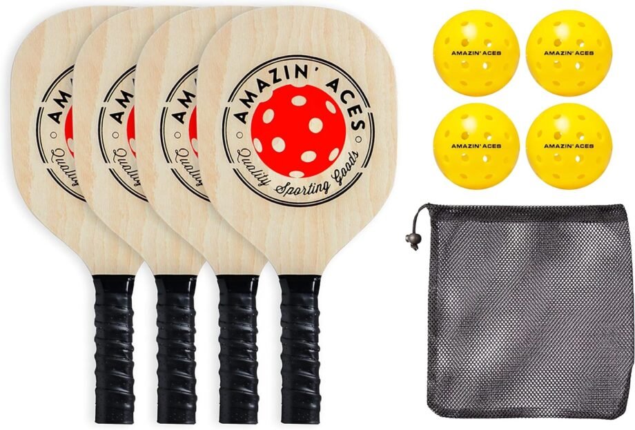 Serve Up Fun: The Ultimate Review of Amazin' Aces Wooden Pickleball Paddles!