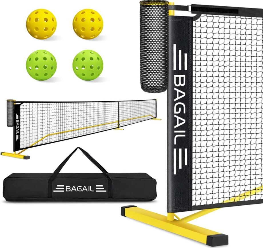 Net Gains: Unleash Your Inner Pickleball Pro with the BAGAIL Portable Net Set!