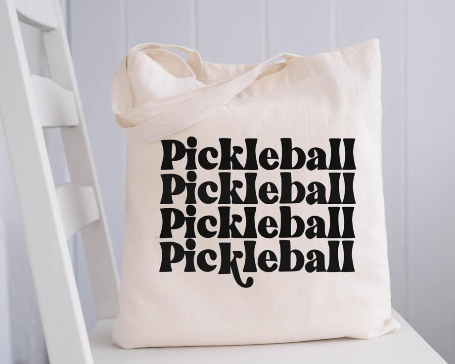 Pickleball Perfection: The Ultimate Canvas Tote Bag for Every Occasion!