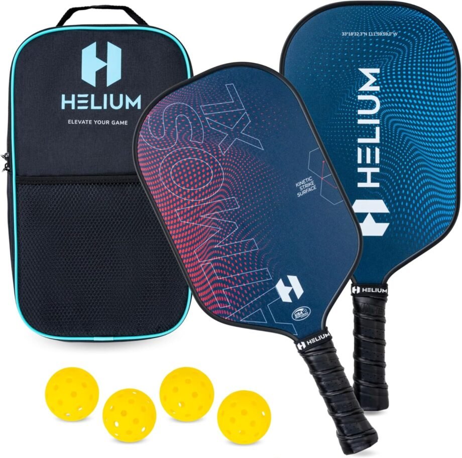 Bounce into Fun: The Ultimate Helium Pro Carbon Fiber Pickleball Paddle Set Review!