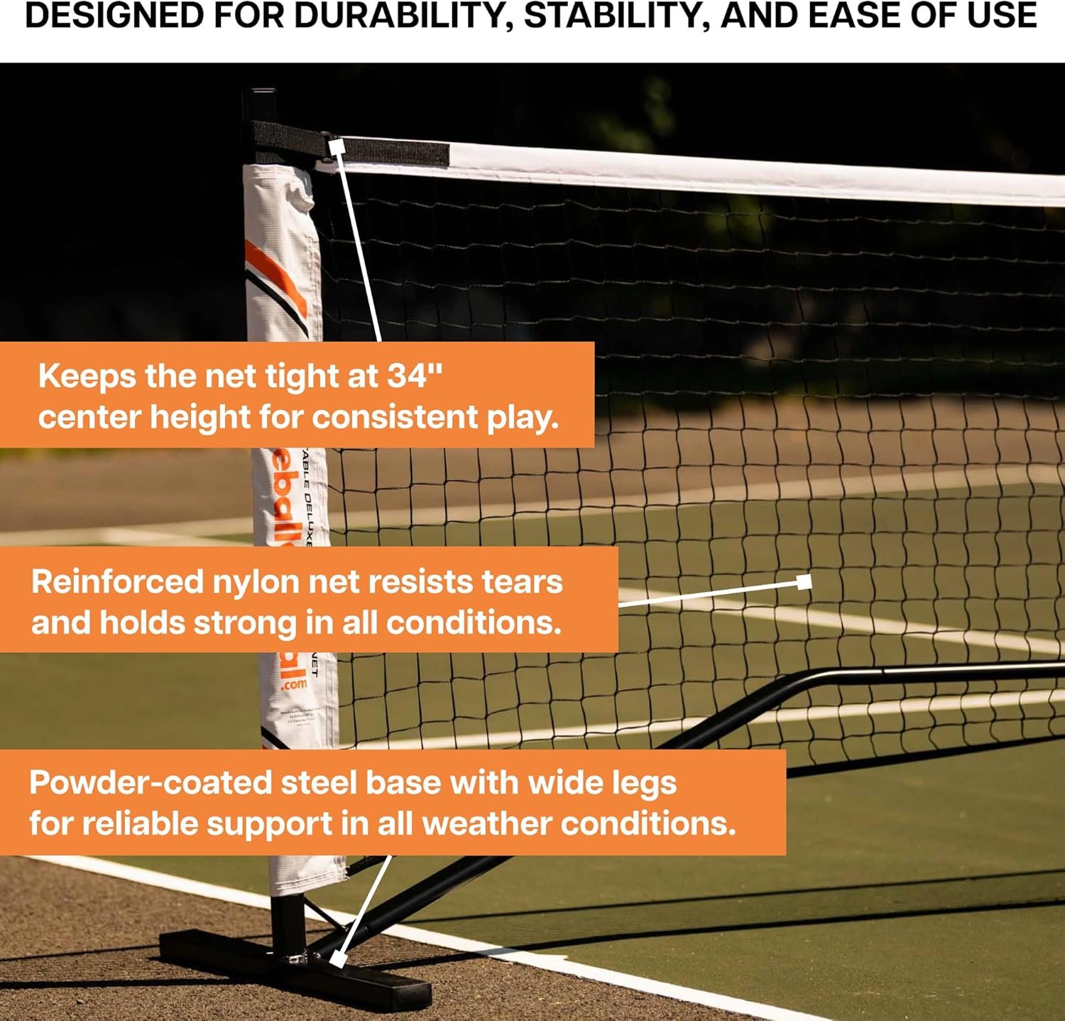 Rally Portable Pickleball Net