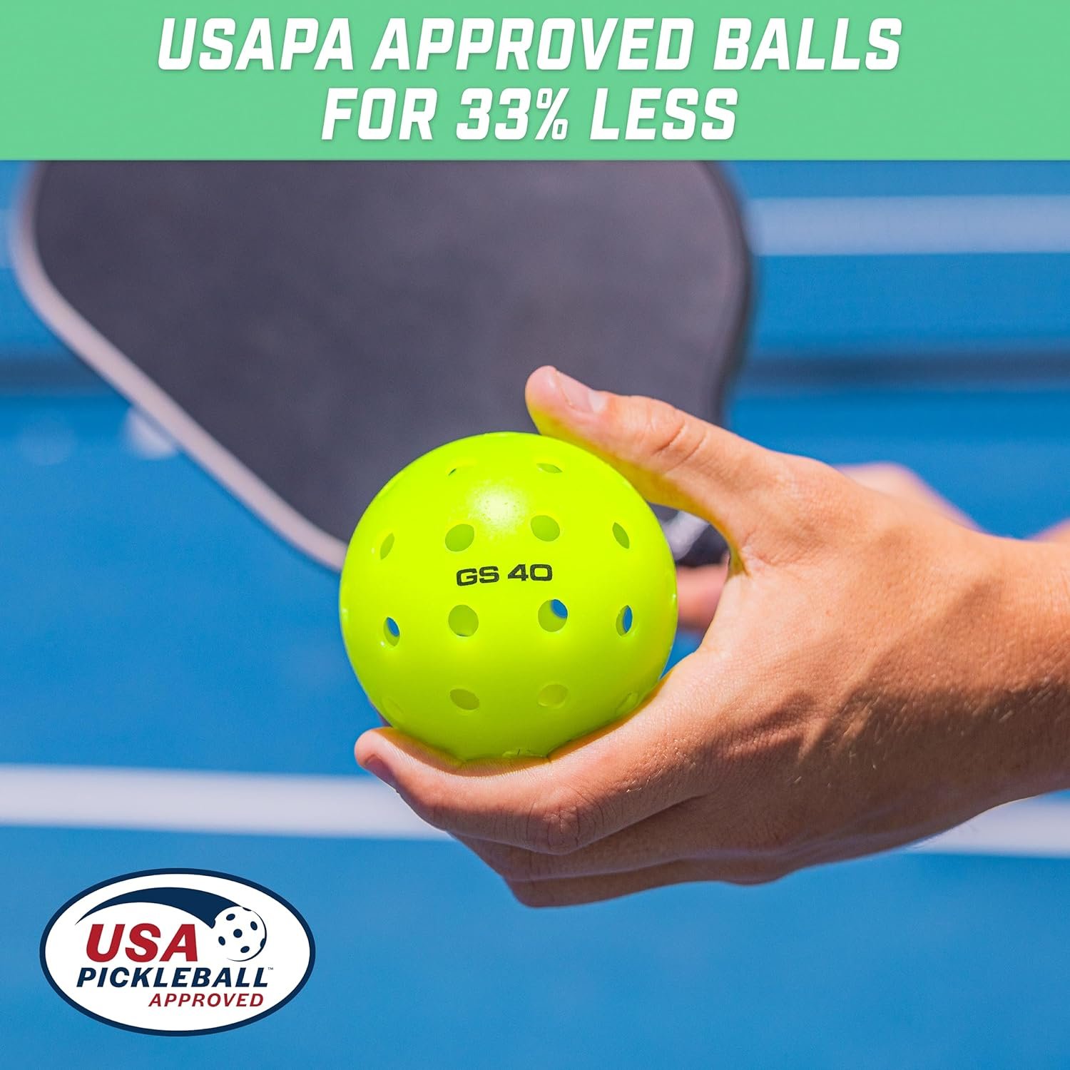 GoSports GS 40 Outdoor Pickleballs