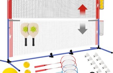 Net Gains: The Ultimate Backyard Fun with the All-in-One Pickleball and Volleyball Combo Set!