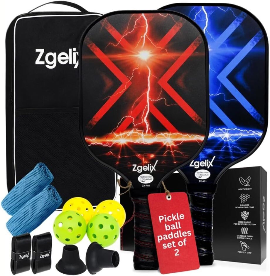 Serve Up the Fun: The Ultimate Lightweight Pickleball Paddles Set!