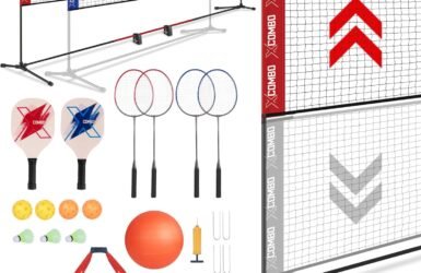 Smash into Summer Fun: The Ultimate Backyard Combo Set for Badminton, Volleyball, and Pickleball!