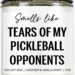 Scent of Victory: A Hilarious Candle for Pickleball Champions!