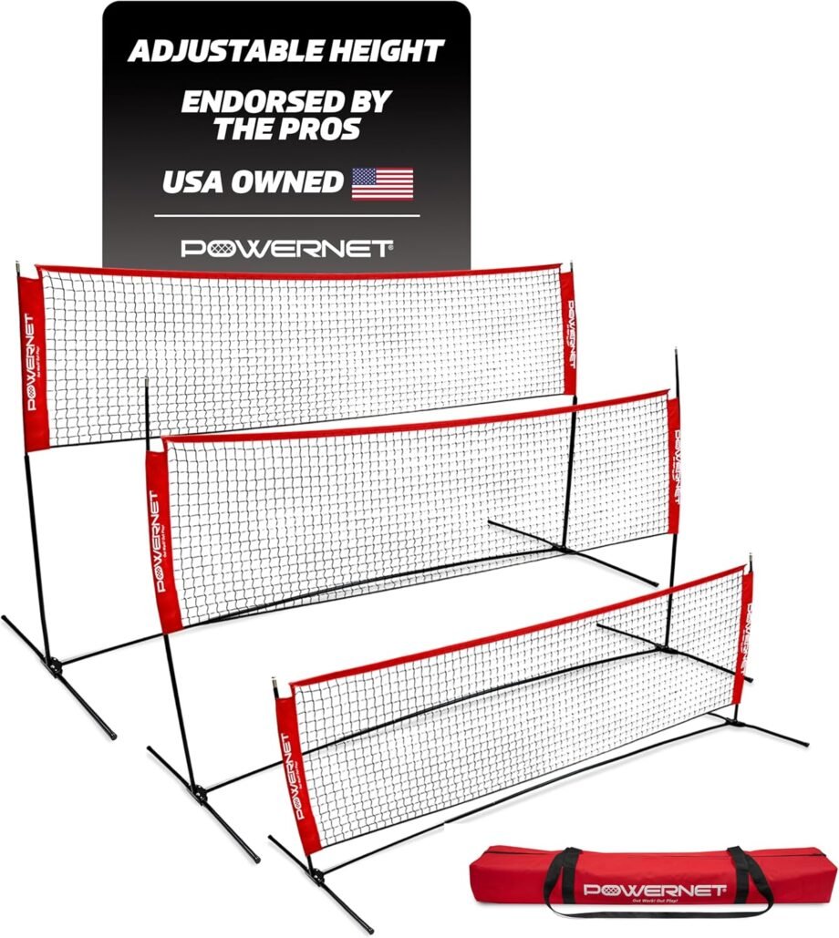 Net Gains: Elevate Your Game Anywhere with the PowerNet Portable Badminton Set!