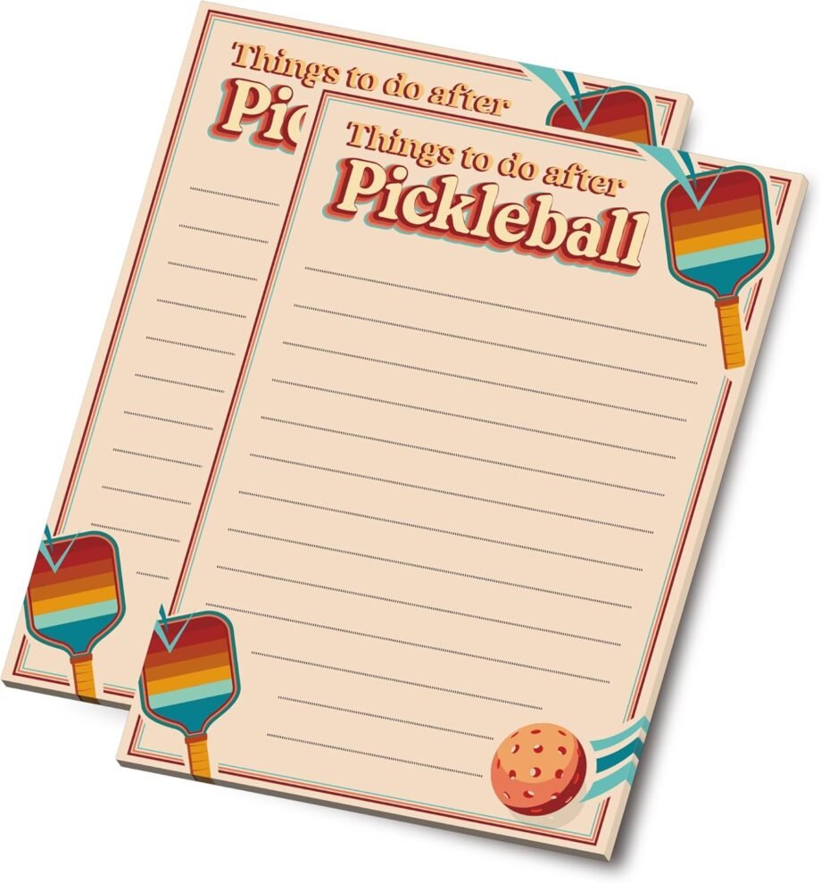 Serve Up Your To-Do List: The Perfect Notepads for Pickleball Enthusiasts!