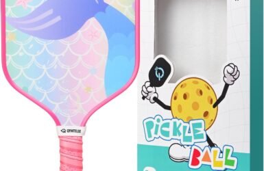 Adventure Awaits: Dive into Fun with the Little Mermaid/Astronaut Galaxy Pickleball Paddle!