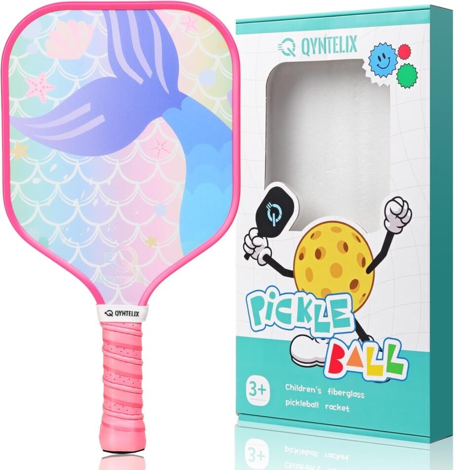 Adventure Awaits: Dive into Fun with the Little Mermaid/Astronaut Galaxy Pickleball Paddle!