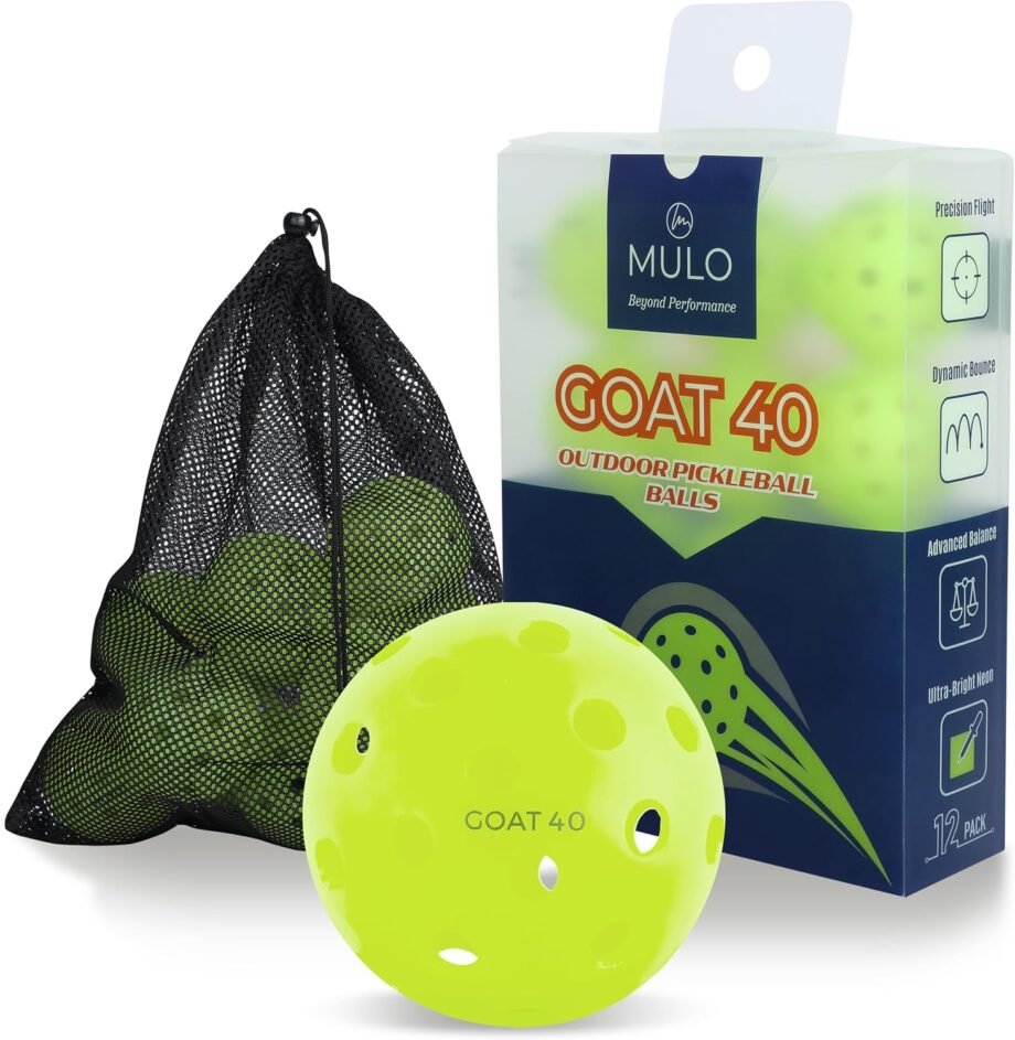 Pickleball Paradise: Unleashing the Fun with MULO's 12-Pack of Pro-Quality Balls!