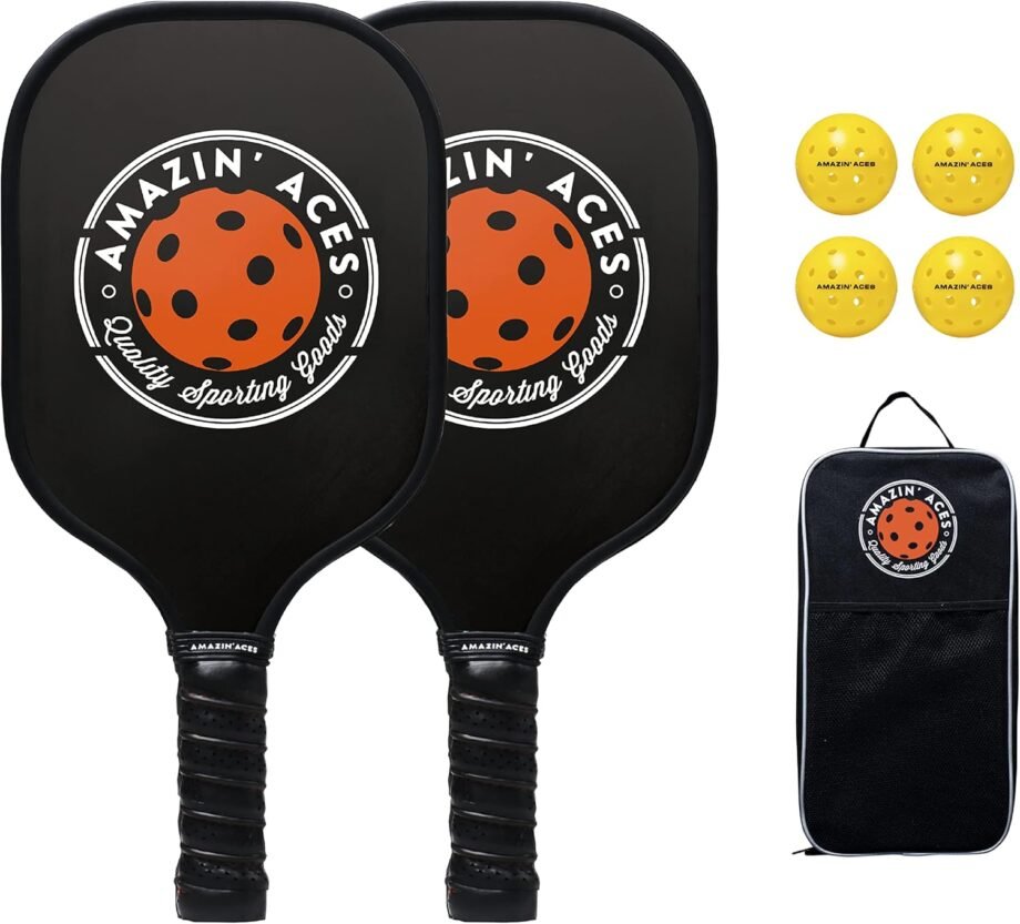 Serve Up Some Fun: A Review of Amazin' Aces Graphite Pickleball Paddles Set!