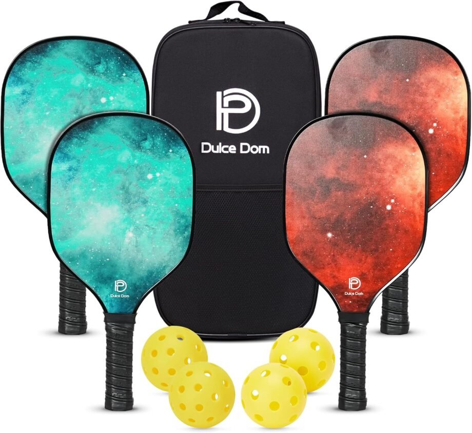 Pickleball Perfection: Unleashing Fun with the DULCE DOM Paddles Set!