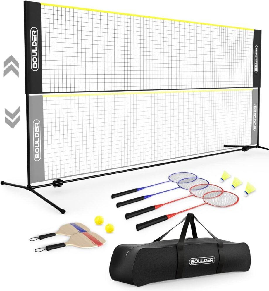 Game On: Unleashing Fun with the Boulder Sports All-in-One Pickleball & Badminton Set!
