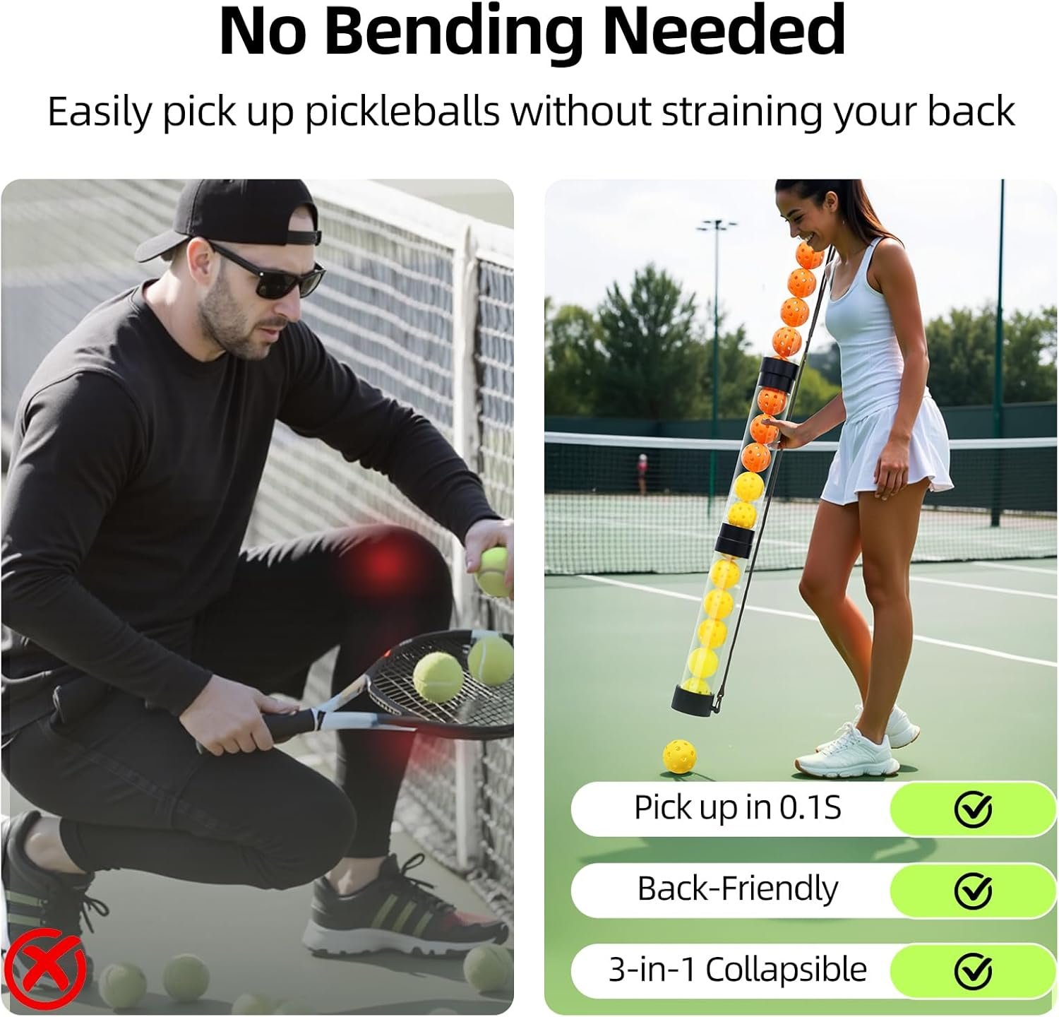 Collapsible Pickleball Collector