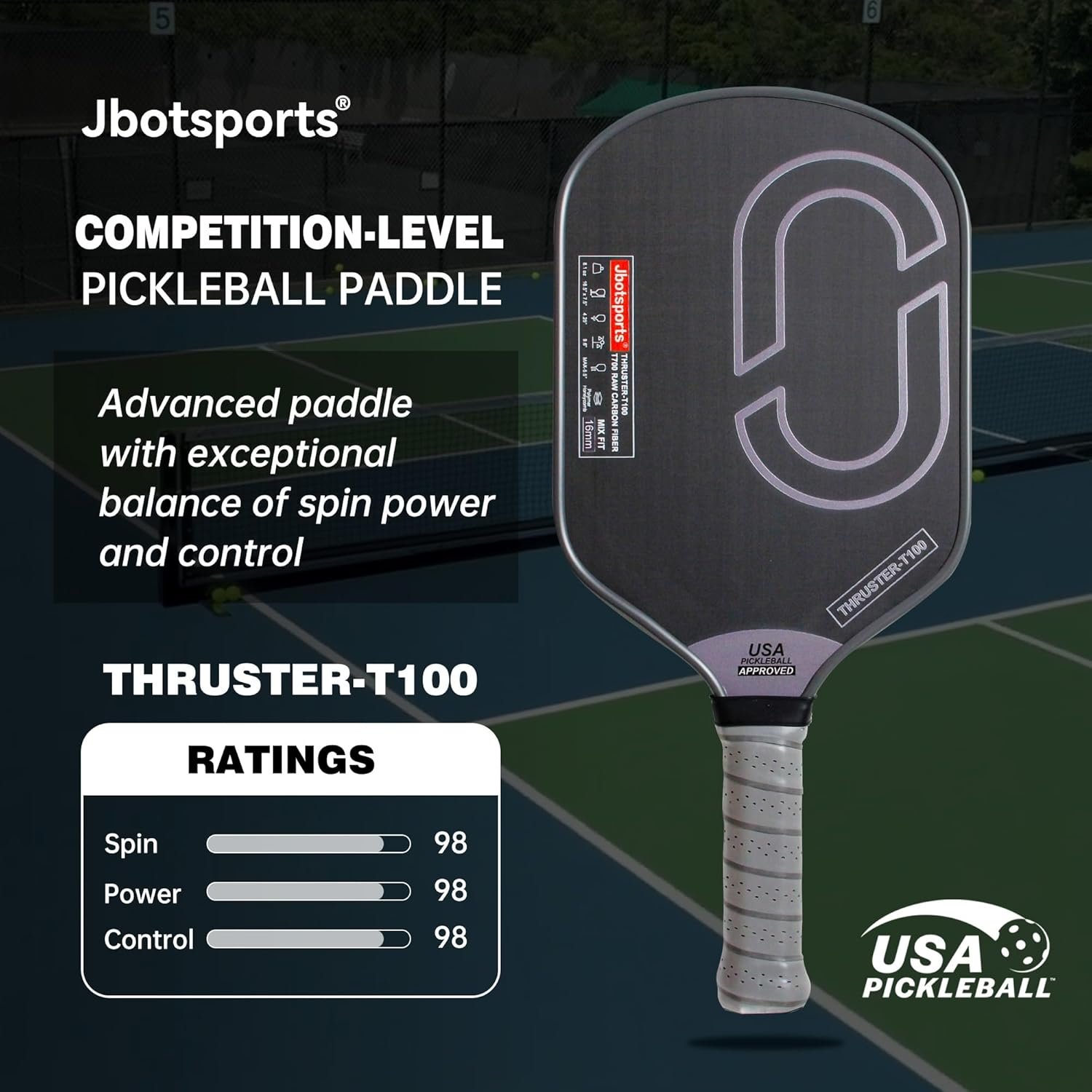 T700 Carbon Fiber Pickleball Paddle