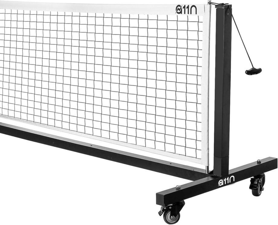 Serve Up Fun: A Deep Dive into the A11N SPORTS Aluminum Tournament Pickleball Net with Tension Lock System and Built-in Wheels!