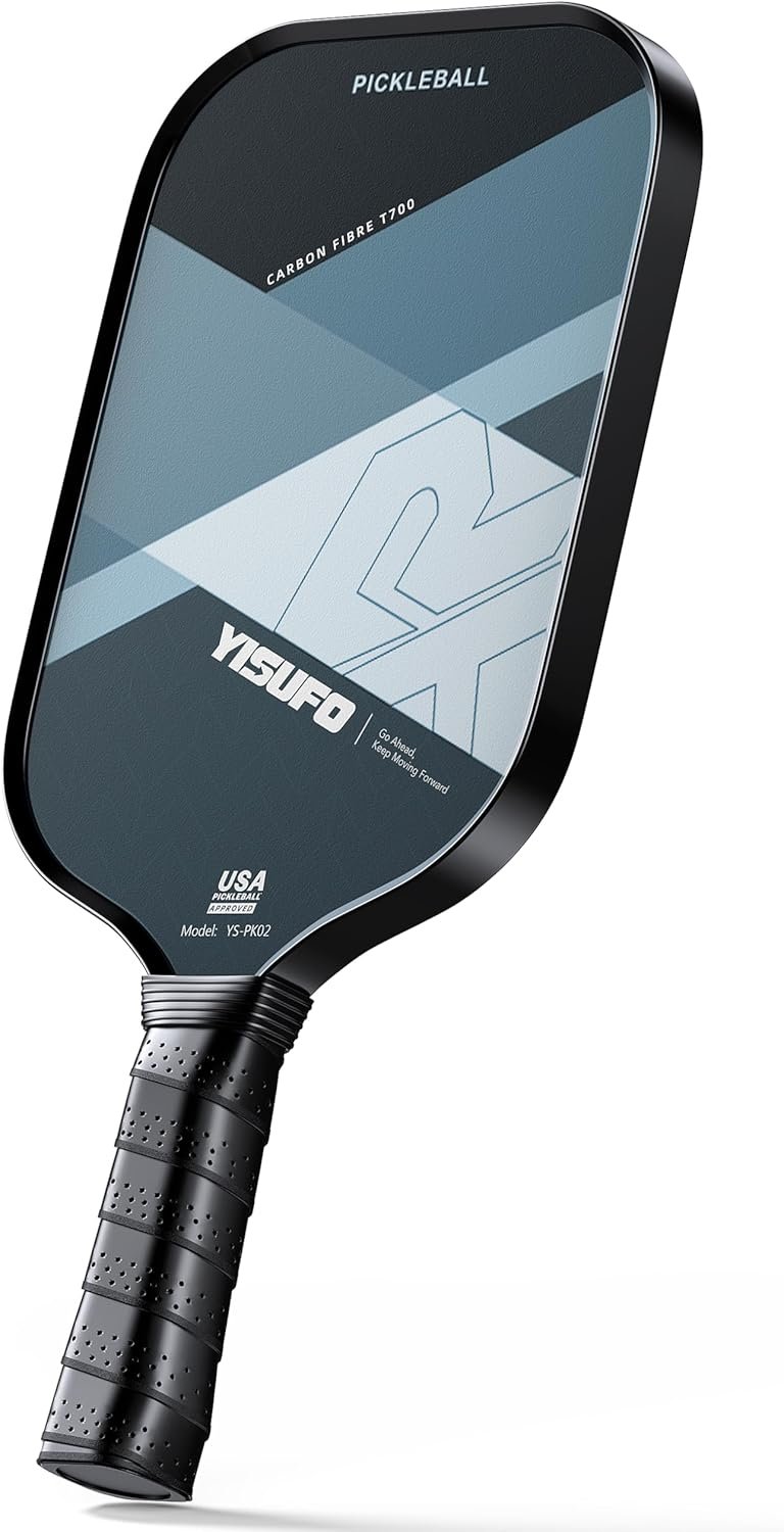 Unleash Your Game with the T700 Carbon Fiber Pickleball Paddle: The Ultimate Blend of Grit, Spin, and Stability!