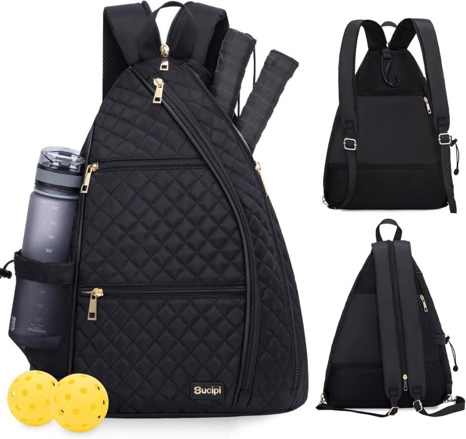 Pickleball Perfection: The Sucipi Women's Quilted Crossbody Sling Bag Review!