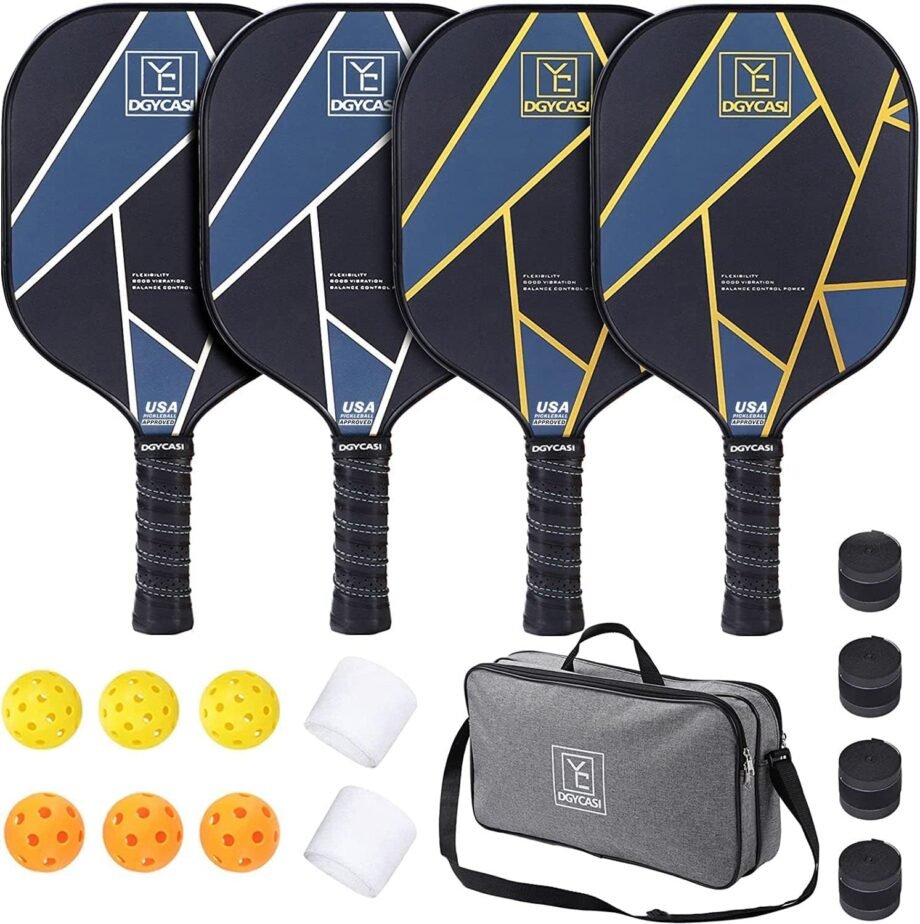 Unleash the Fun: A Deep Dive into the YC DGYCASI Pickleball Paddles Set of 4!