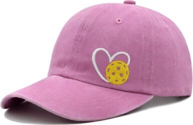 Serve Up Style: A Review of the Adjustable Embroidered Heart Pickleball Baseball Cap for Everyone!