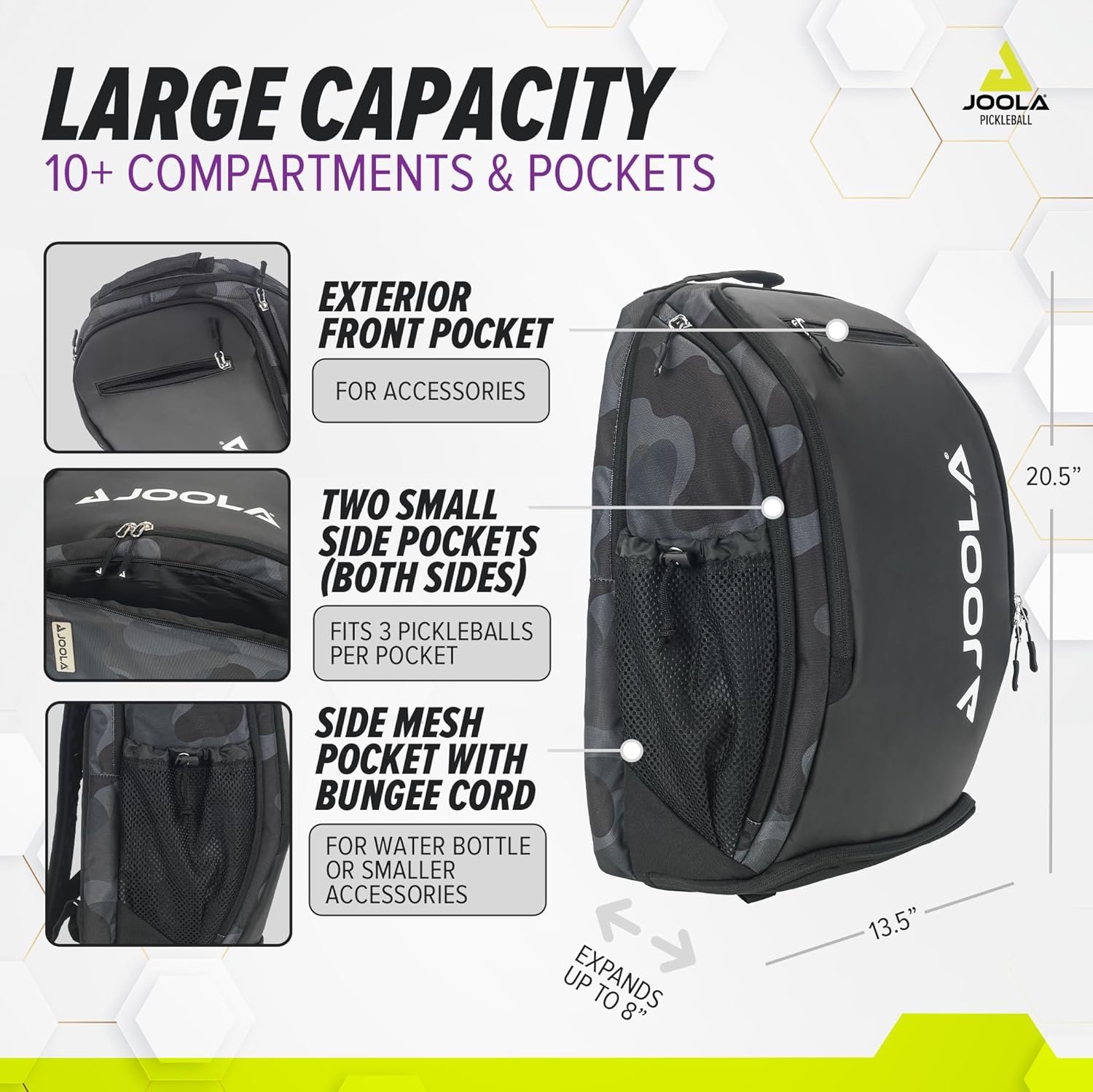 JOOLA Vision II Deluxe Pickleball Backpack