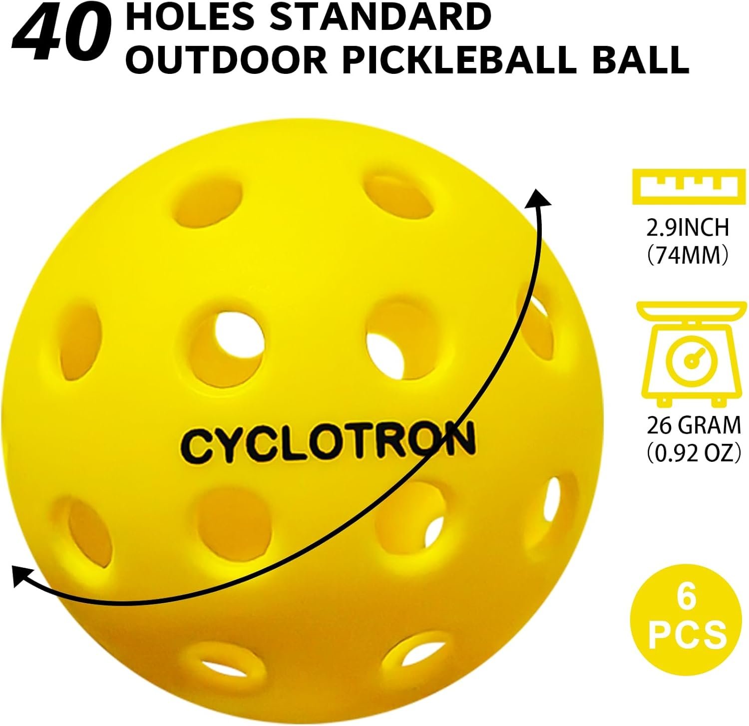 CYCLOTRON Pickleballs