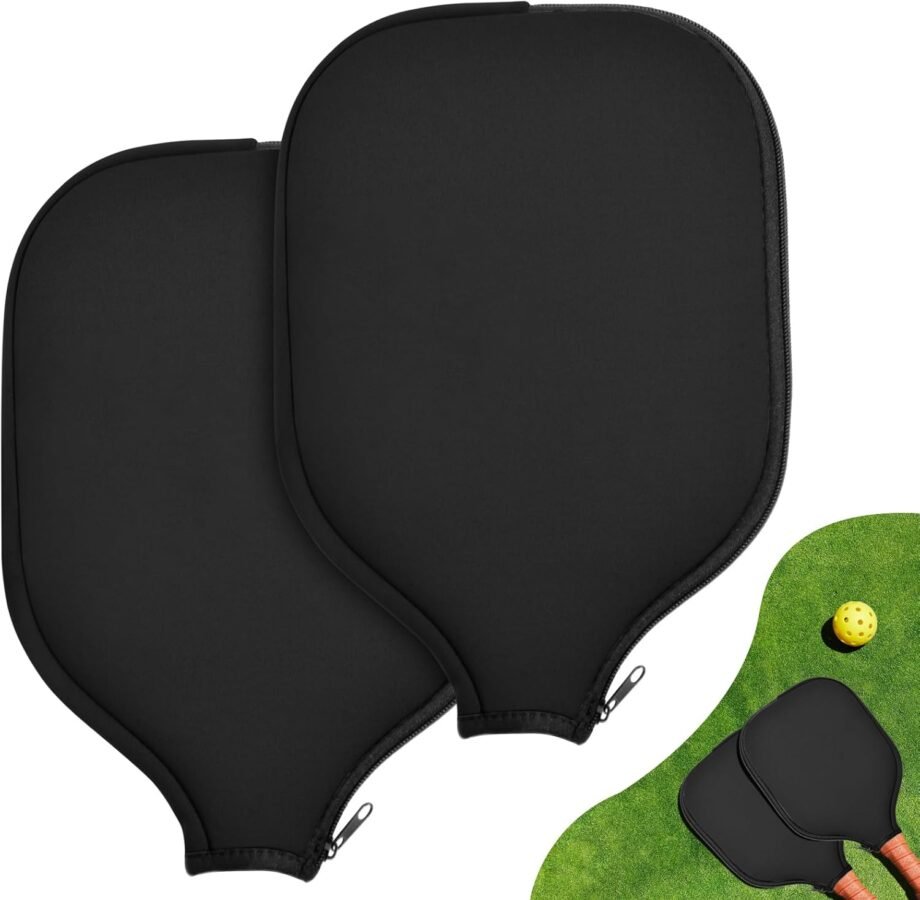 Protect Your Game: A Review of the 2 Pcs Pickleball Paddle Covers in Sleek Black!