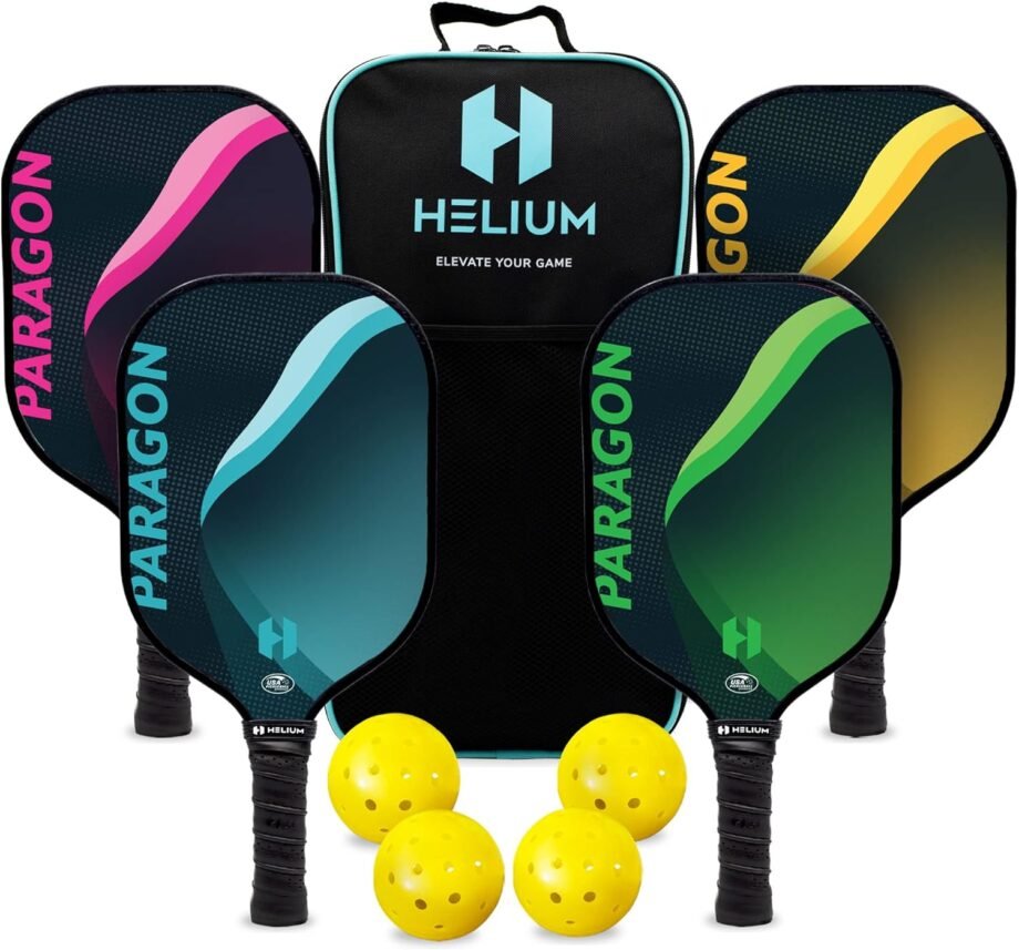 Unleash the Fun: A Review of the Helium Pickleball Paddles Set of 4!