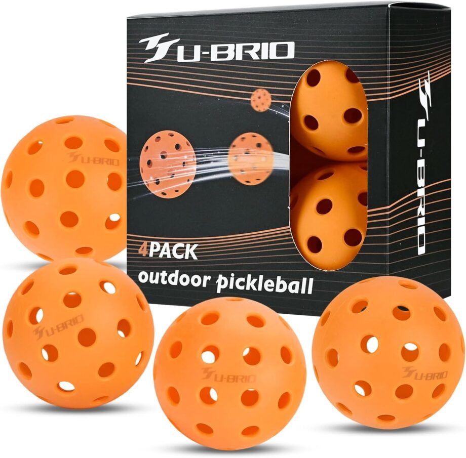 Serve Up the Fun: Pro-Grade 40-Hole Outdoor Pickleball Balls Review – Perfect for Every Skill Level!
