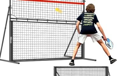 Master Your Pickleball Game with the 2-in-1 Pickleball Rebound Net & Practice Trainer!
