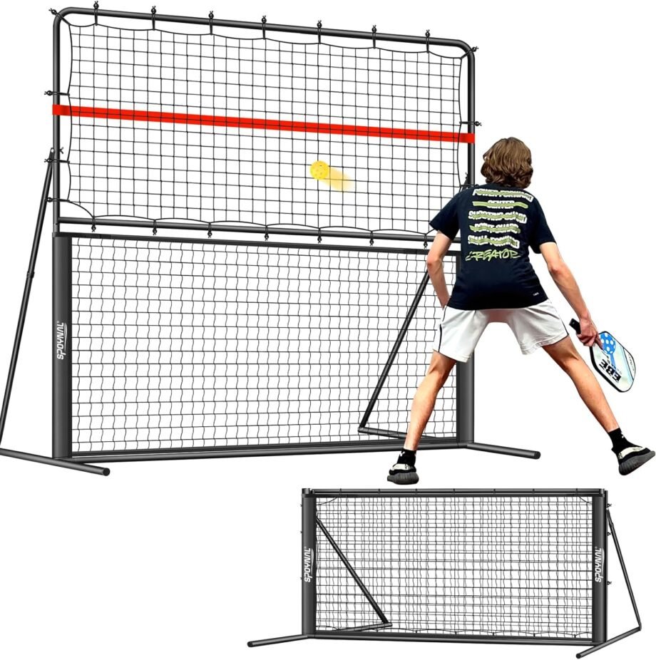 Master Your Pickleball Game with the 2-in-1 Pickleball Rebound Net & Practice Trainer!