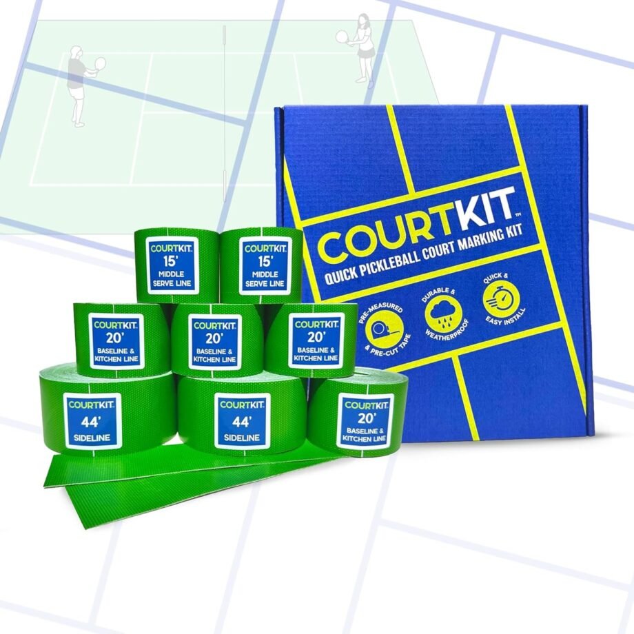 Mark Your Territory: The Quick Pickleball Court Marking Kit for All Surface Adventures!