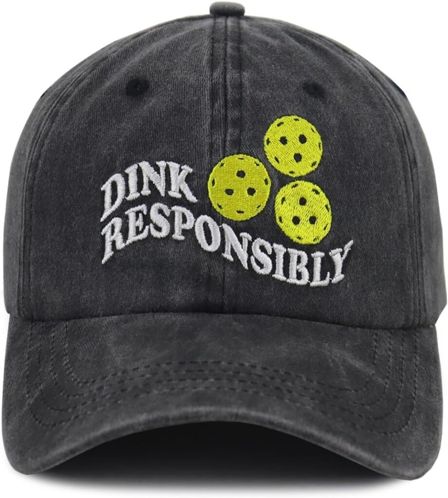 Dink Responsibly in Style: A Review of the Adjustable Cotton Pickleball Hats for Men and Women!