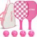 Serve Up Fun: The Pink Pickleball Paddles Set That’s Perfect for Every Player!