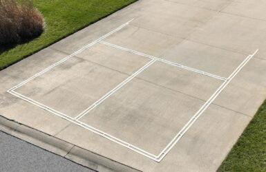Transform Your Backyard into a Pickleball Paradise with the Murray Sporting Goods Standard Pickleball Court Marking Kit!