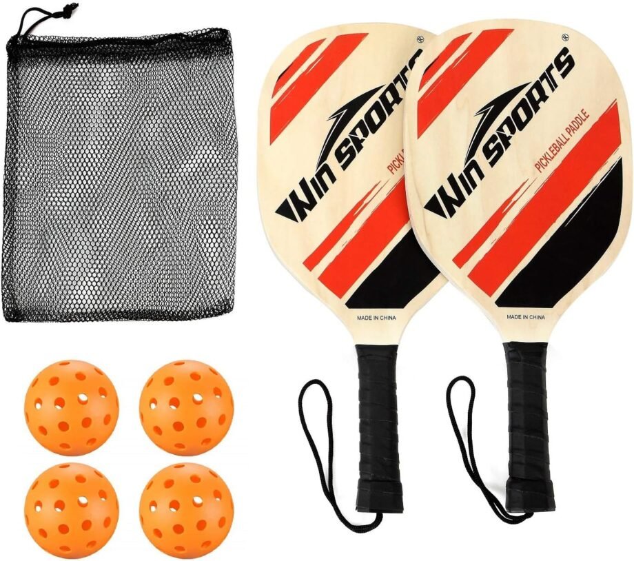 Get Ready to Rally: Unleash Fun with the Wooden Pickleball Paddles Set 2!