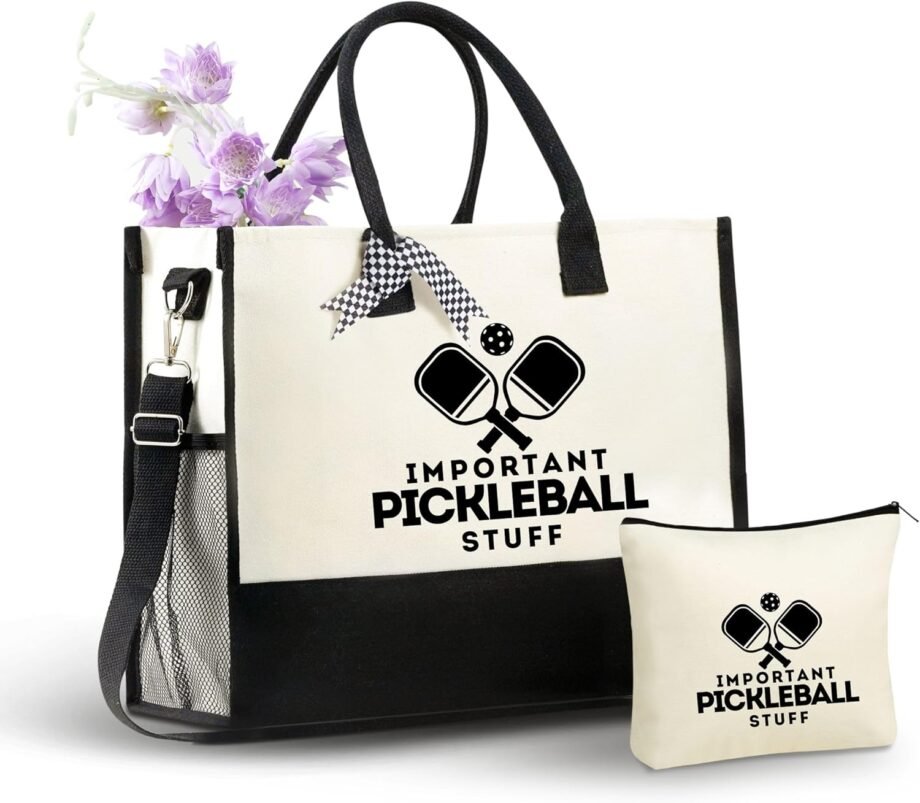 Carry Your Game in Style: InnoBeta Pickleball Gifts for Women Canvas Tote Review