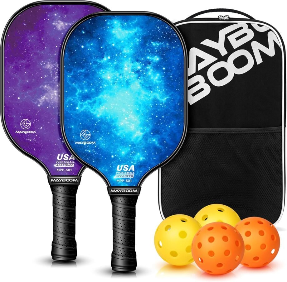 Get Your Game On: Mayboom Pickleball Paddles Set for Beginners – The Ultimate Fun Duo!