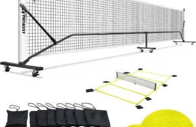 Serve Up Fun: The Ultimate Review of the Pickleball Net Set with Wheels and Court Marking Kit!