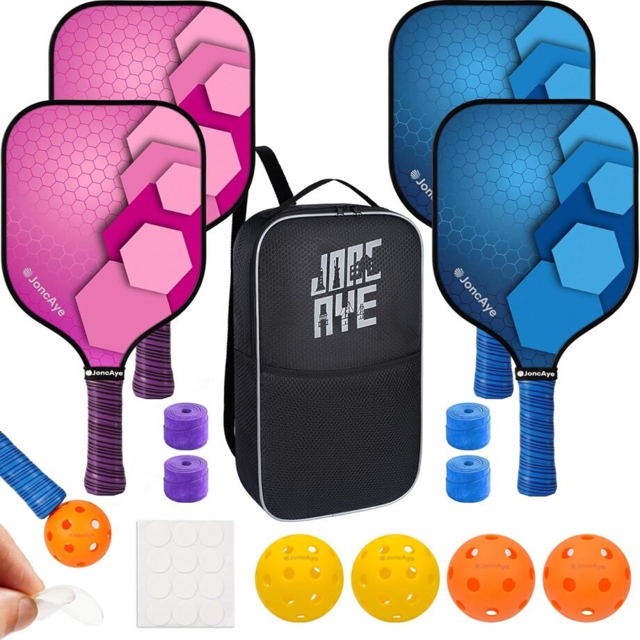 Smash the Competition with JoncAye's Pickleball Paddles Set: A Game-Changer for Everyone!